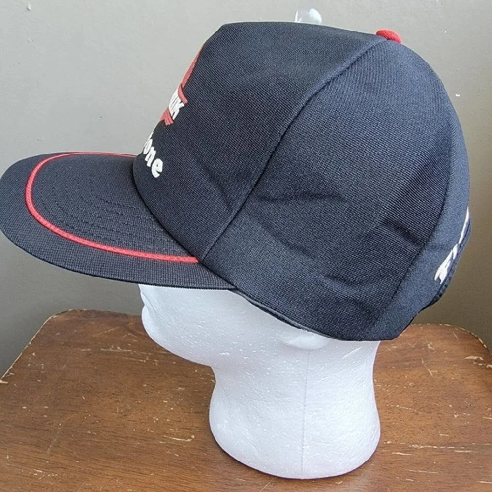 Vintage Rare Firehawk Firestone Trucker Hat Cap Black Red All Foam Made in USA‎